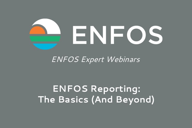 ENFOS Expert Webinar - Reporting: The Basics (And Beyond)